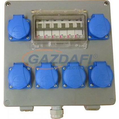   CSATÁRI PLAST CSE 080 6x230V+km Elosztószekrény, 250x250x120mm