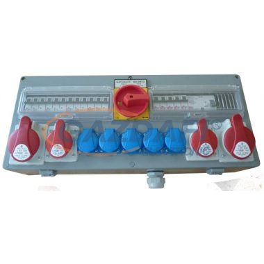 CSATÁRI PLAST CSE 136 5x2P+2x5P16A+2x5P32A+Km Elosztószekrény, 600x250x120mm