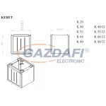 CSATÁRI PLAST JK 26 (KK) Kábelfogadó, magasító, 26/25