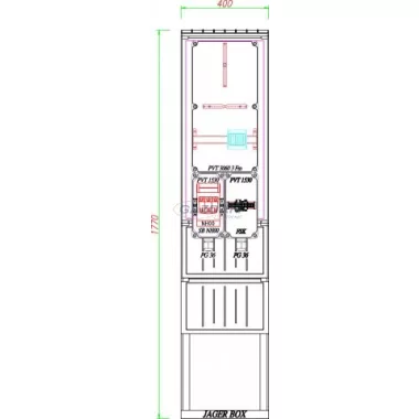 CSATÁRI PLAST PVT K-L 3 S, direkt mérőhely, 400x1770x250mm