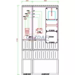   CSATÁRI PLAST PVT K-L 160T, Áramváltós mérőhely, 930x250mm