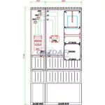   CSATÁRI PLAST PVT K-L 250T, Áramváltós mérőhely, 930x250mm