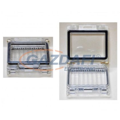 CSATÁRI PLAST 4 modulos ablak, 89x88mm, lakatolható, IP65