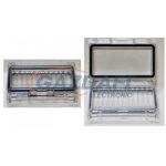 CSATÁRI PLAST 6 modulos ablak, 125x88mm, lakatolható, IP65