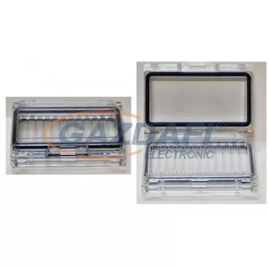 CSATÁRI PLAST 6 modulos ablak, 125x88mm, lakatolható, IP65 CSATÁRI PLAST 6 modulos ablak, 125x88mm, lakatolható, IP65