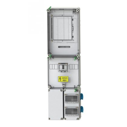   CSATÁRI PLAST PVT 3075 Fm-K FO 2x6 ÁK-1Fi fogyasztásmérő szekrény, felületre szerelt kivitel
