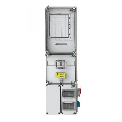   CSATÁRI PLAST PVT 3075 Fm-K FO 2x6 ÁK-3Fi fogyasztásmérő szekrény, felületre szerelt kivitel