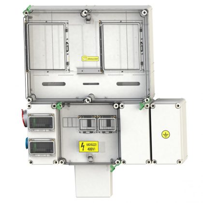   CSATÁRI PLAST PVT 6075 Á-V Fm-K KF-3Fi fogyasztásmérő szekrény, felületre szerelt kivitel