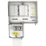   CSATÁRI PLAST PVT 6075 Á-V Fm 80A-K Egy felhasználási helyes M63.80A és V63.80A mérés földkábeles, felületre szerelt kivitelben