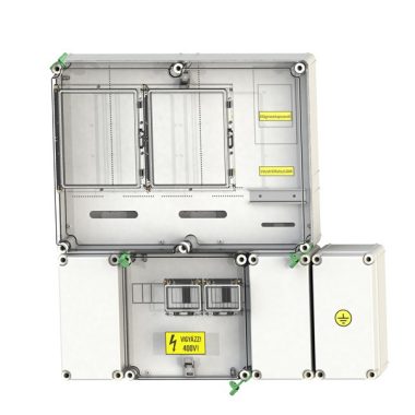 CSATÁRI PLAST PVT 6075 Á-V Fm 80A-SZ KF fogyasztásmérő szekrény, felületre szerelt kivitel