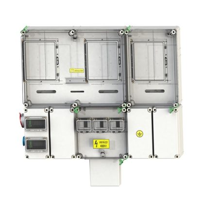   CSATÁRI PLAST PVT 7590 Á-V-H Fm-K KF-3Fi fogyasztásmérő szekrény, felületre szerelt kivitel