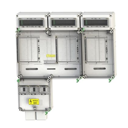   CSATÁRI PLAST PVT 7590 Á-V-H Fm-K ÁK fogyasztásmérő szekrény, felületre szerelt kivitel