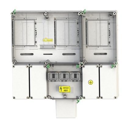   CSATÁRI PLAST PVT 7590 Á-V-H Fm-K KF fogyasztásmérő szekrény, felületre szerelt kivitel