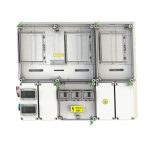   CSATÁRI PLAST PVT 7590 Á-V-H Fm-SZ KF-3Fi fogyasztásmérő szekrény, felületre szerelt kivitel