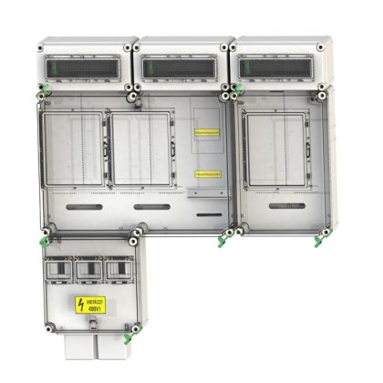   CSATÁRI PLAST PVT 7590 Á-V-H Fm 80A-K-ÁK fogyasztásmérő szekrény, felületre szerelt kivitel