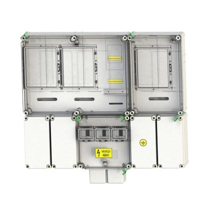   CSATÁRI PLAST PVT 7590 Á-V-H Fm 80A-K KF fogyasztásmérő szekrény, felületre szerelt kivitel