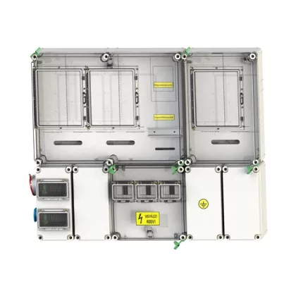   CSATÁRI PLAST PVT 7590 Á-V-H Fm 80A-SZ KF-3Fi fogyasztásmérő szekrény, felületre szerelt kivitel