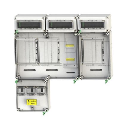   CSATÁRI PLAST PVT 7590 Á-V-H Fm 80A-SZ ÁK fogyasztásmérő szekrény, felületre szerelt kivitel