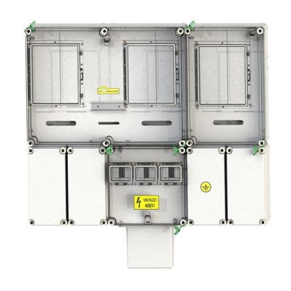   CSATÁRI PLAST PVT 7590 Á-V-Hv Fm-K KF fogyasztásmérő szekrény, felületre szerelt kivitel