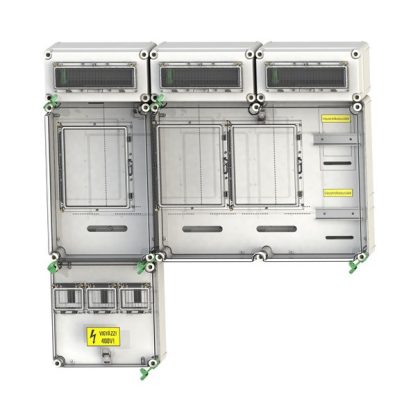   CSATÁRI PLAST PVT 7590 Á-V-Hv Fm-SZ ÁK fogyasztásmérő szekrény, felületre szerelt kivitel