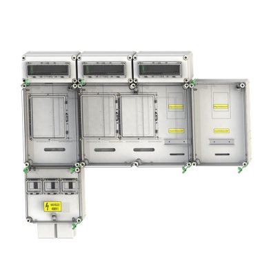 CSATÁRI PLAST PVT 7590 Á-V-Hv Fm 80A-K-ÁK fogyasztásmérő szekrény, felületre szerelt kivitel