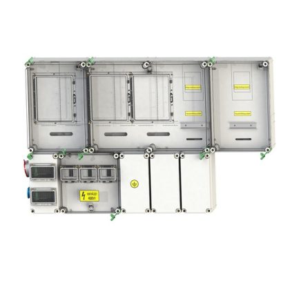   CSATÁRI PLAST PVT 7590 Á-V-Hv Fm 80A-SZ KF-3Fi fogyasztásmérő szekrény, felületre szerelt kivitel