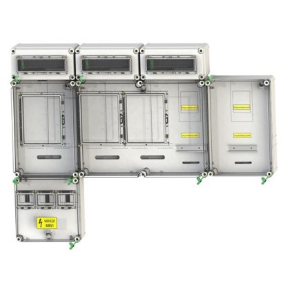   CSATÁRI PLAST PVT 7590 Á-V-Hv Fm 80A-SZ ÁK fogyasztásmérő szekrény, felületre szerelt kivitel