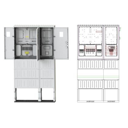   CSATÁRI PLAST PVT-K-L Á-V-H Fm-Fi-80A Egy felhasználási helyes M63.80A, V63.80A és H63.80A mérés, földkábeles, szabadon álló kivitelben, fogyasztói főelosztóval