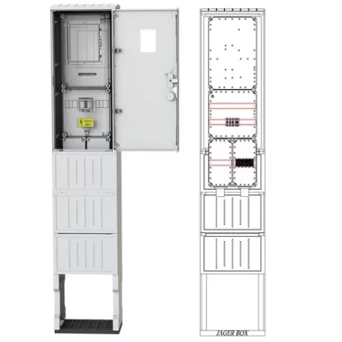 CSATÁRI PLAST PVT-K-L Fm-40 fogyasztásmérő szekrény, szabadon álló kivitel CSATÁRI PLAST PVT-K-L Fm-40 fogyasztásmérő szekrény, szabadon álló kivitel
