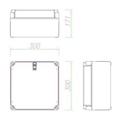   CSATÁRI PLAST PVT 3030 FO-E Méretlen kábel, vezeték átvezetésére szolgáló üres doboz