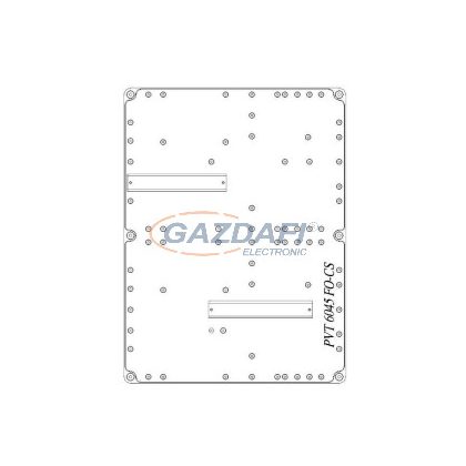   CSATÁRI PLAST PVT 6045 FO-CS Üres szekrény méretlen kábelek, vezetékek átvezetésére, kalapsínnel, csoportos fogyasztásmérő kialakítására