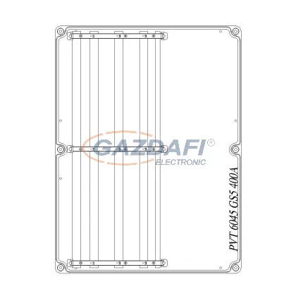   CSATÁRI PLAST PVT 6045 GS5 400A Méretlen elosztószekrény sínezéssel, csoportos fogyasztásmérő kialakítására