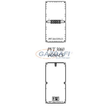 CSATÁRI PLAST PVT 3060 FO50-CS Kábelfogadó modul sorkapcsokkal, csoportos fogyasztásmérő kialakítására