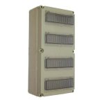   CSATÁRI PLAST PVT 3060 ÁK 4x12 Mért oldali szekrény moduláris készülékeknek, PE és N kapoccsal, csoportos fogyasztásmérő kialakítására