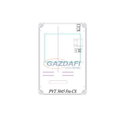   CSATÁRI PLAST PVT 3045 Fm-CS Egy felhasználási helyes M63A csoportos mérés modul, felületre szerelt kivitelben