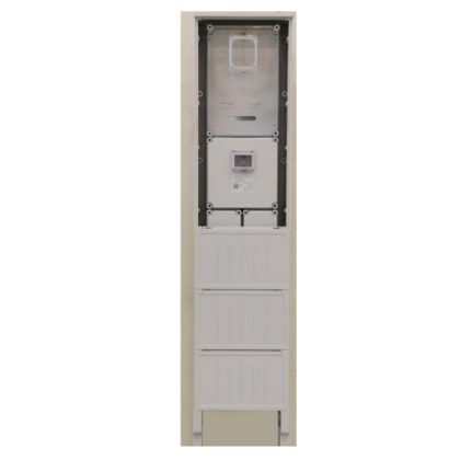   Csatári Plast PVT-K-L Fm-40-U Egy felhasználói helyes M63.80A mérés földkábeles, szabadon álló kivitelben, fogyasztói főelosztóval, 400 mm széles szekrényben