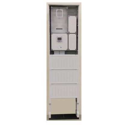   Csatári Plast PVT-K-L Fm-53-U Egy felhasználói helyes M63.80A mérés földkábeles, szabadon álló kivitelben, fogyasztói főelosztóval, 530 mm széles szekrényben