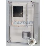   CSATÁRI PLAST PVT 3045–1Fm egy vagy háromfázisú fogyasztásmérő EM ablakkal, kulcsos zárral, 300x450x170mm
