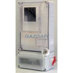  CSATÁRI PLAST PVT 3045 ÁK12–AD 3F fogyasztásmérő EM ablakkal, kulcsos zárral+kism.+2x230V, 300x600x170mm