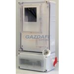   CSATÁRI PLAST PVT EON 3045 ÁK12–AD-AM fogyasztásmérő EM ablakkal, kulcsos zárral+kism.+2x230V, 300x600x170mm, alsó maszkkal