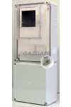 CSATÁRI PLAST PVT EON 3045 FO 3030-AM fogyasztásmérő EM ablakkal, kulcsos zárral + kábfo szerelőlappal, 300x750x170mm, alsó maszkkal