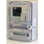   CSATÁRI PLAST PVT 3030 ÁK12–A 1F fogyasztásmérő EM ablakkal, kulcsos zárral+kismegsz.sz. , 300x450x170mm