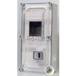   CSATÁRI PLAST PVT 3060–3Fm háromfázisú fogyasztásmérő EM ablakkal, kulcsos zárral, 300x600x170mm