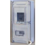   CSATÁRI PLAST PVT 3060–3Fm háromfázisú fogyasztásmérő 80A méréshez EM ablakkal, kulcsos zárral, 300x600x170mm