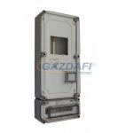   CSATÁRI PLAST PVT 3060ÁK12–A 1-3F fogyasztásmérő EM ablakkal, kulcsos zárral+kismegsz.sz., 300x750x170mm