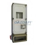   CSATÁRI PLAST PVT 3060ÁK12–AD 3F fogyasztásmérő EM ablakkal, kulcsos zárral+kism.+2x230V, 300x750x170mm