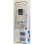   CSATÁRI PLAST PVT 3060 FO2x6ÁK–D 3F fogyasztásmérő EM ablakkal, kulcsos zárral, kábelfo+elm 2x230V, 300x900x170mm