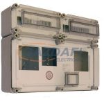   CSATÁRI PLAST PVT EON 3060 Á-V Fm ÁK-AM + vezérlő + 2x12 mod, EM ablakkal, kulcsos zárral, 450x600x170mm, alsó maszkkal