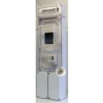   CSATÁRI PLAST PVT EON 3060 FO2–F12 ÁK-AM fogyasztásmérő EM ablakkal, kulcsos zárral, kábelfo+kism, 300x1050x170mm, alsó maszkkal