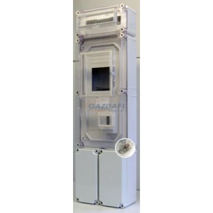   CSATÁRI PLAST PVT EON 3060 FSK2–F12ÁK-AM fogyasztásmérő EM ablakkal, kulcsos zárral, kábelfo+sk+kism., 300x1050x170mm, alsó maszkkal